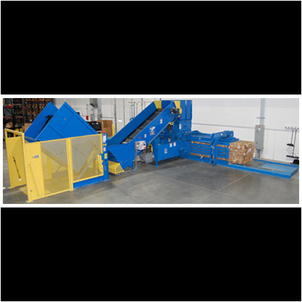 Image of baler with conveyor-step 2